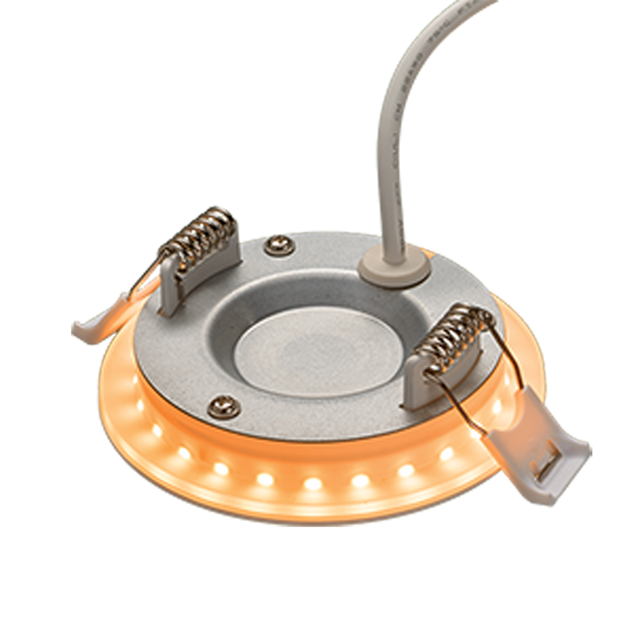 ETI DLLP-NL-3IN-550LM-9-5CP-SV-TD 3 Inch 10W Lowpro Recessed Downlight With Color Preference And Nightlight (53826102)