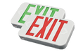 ETI EM-EX-RG Bicolor LED Exit Sign Red And Green Double-Face Panels 90 Minute Battery Backup 120/277V (65505101)