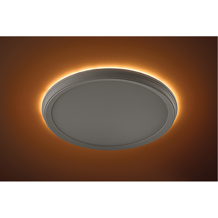 ETI FMNL-13IN-1350LM-8-CP3-SV-TD-WT 13 Inch Flush Mount White Finish 3 CCT Color Preference 2000K 80 CRI Triac Dimming With Twistfit Mounting System (56576111)