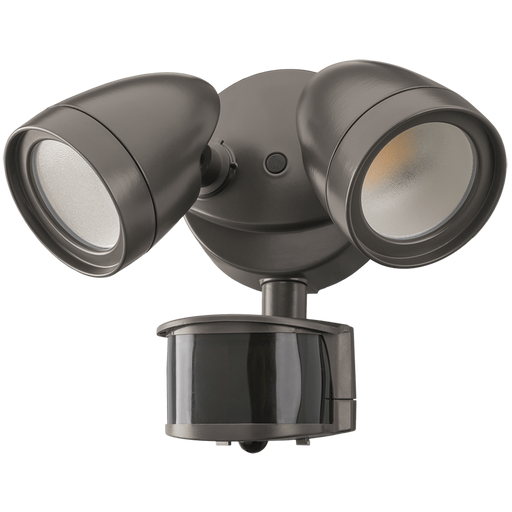 ETI SC-2HD-2400LM-8-CP3-SV-OS-BZ 28W Double Head Security Light With 3 CCT Color Preference Bronze Finish 2400Lm (51406111)