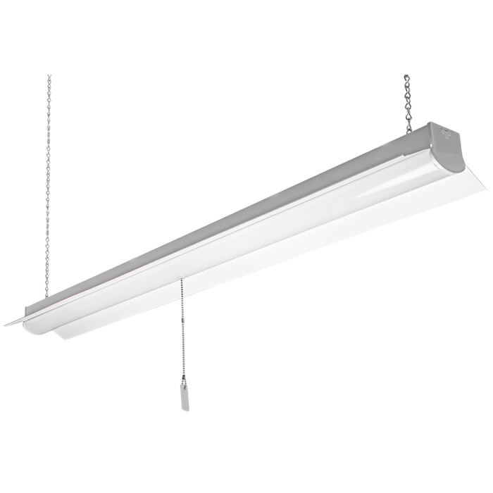 ETI SH-4-35-840-SV 4 Foot Linkable Shop Light 3200Lm Replaces 2 Bulb 4 Foot Fluorescent Fixture 4000K 80 CRI Hanging Hardware Included (54103162)