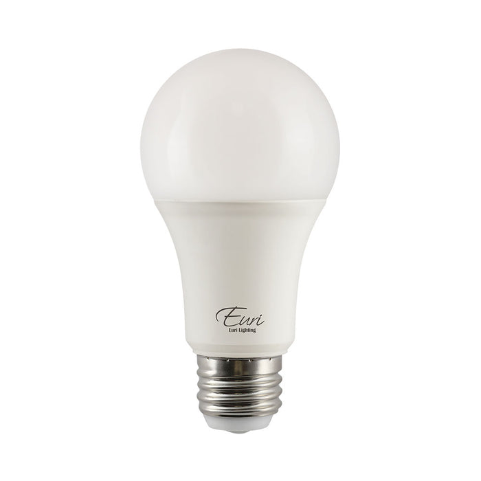Euri Lighting A19 Omni-Directional LED Light Bulb Non-Dimmable 4W/8W/12W 120V 500Lm/1000Lm/1500Lm 210 Degree Beam 3000K 80 CRI E26 Base (EA19-12W2100et)