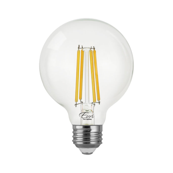 Euri Lighting G25 Omnidirectional LED Light Bulb Dimmable 7W 120V 800Lm 320 Degree 2700K 80 CRI 114 Lumens Per Watt (VG25-3020e)