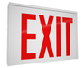 RAB New York Exit Universal Faces Emergency Red-Letter White Housing (EXIT-NY/E)