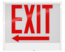RAB Chicago Exit 1-Face Red Letter White Housing Left Arrow (EXIT-1LACH)