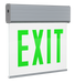 RAB Edgelit Exit 1-Face Green Letter White Panel Aluminum Housing (EXITEDGE-1GWP)