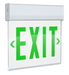 RAB Edgelit Exit 1-Face Green Letter White Panel White Housing (EXITEDGE-1GWPW)