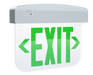 RAB Edgelit Plastic Exit 1-Face Emergency Green Letter Clear Panel White Housing (EXITEDGE34-1GW/E)
