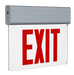 RAB Edgelit New York Exit 1-Face Red Letter White Panel Aluminum Housing (EXITEDGE-1WPNY)