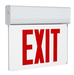RAB Edgelit New York Exit 1-Face Red Letter Clear Panel White Housing (EXITEDGE-1WNY)