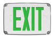 RAB Outdoor Exit 1-Face Emergency Green Letter White Panel/White Housing Wet-Rated Cold-Weather (EXITOUT-GC)