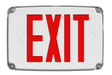 RAB Outdoor Exit 1-Face Red-Letter White Panel White Housing Wet-Location (EXITOUT)