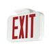ATLAS Exit And Emergency Thermoplastic Exit Sign White Finish Green Letters 120-277V (EXPRWG)