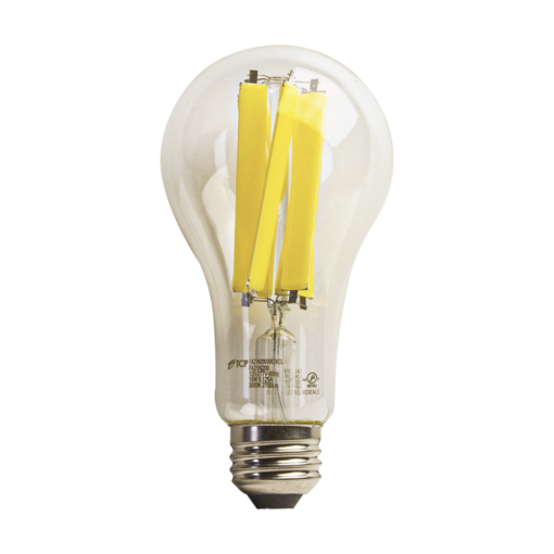 TCP LED High Lumen Filament Lamp A21 3000K 2700Lm Non-Dimmable E26 Base Clear (FA21N20030E26CL)