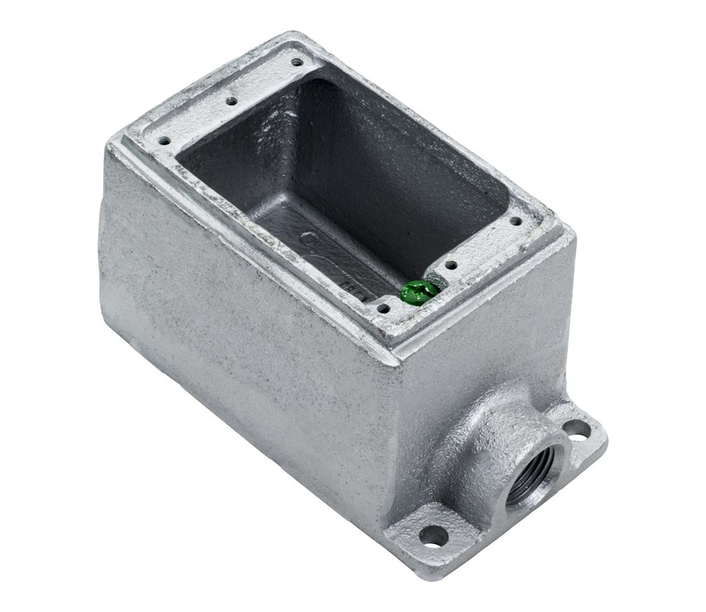 Southwire FDC3MHDG TOPAZ 1 Inch FDC Box Dual Hub Hot Dip Galvanized ...