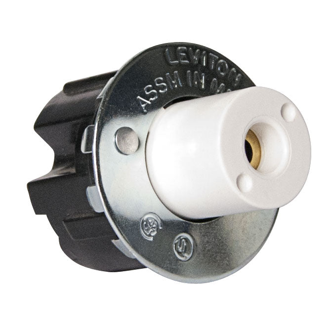 Electrical Spring Sockets Leviton 516 Fluorescent Socket Snap-In Spring End For Single Pin Bulbs ...