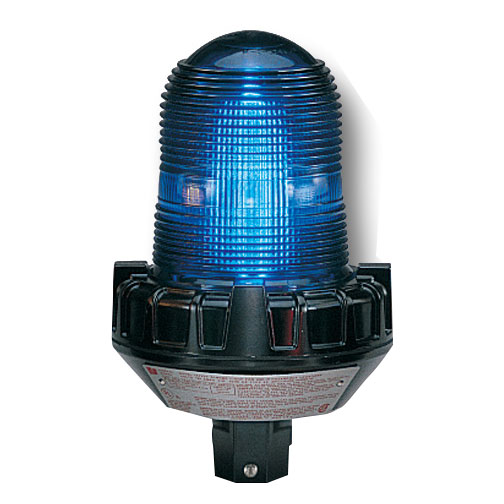 Federal Signal LED Light Hazardous Location UL/cUL CID2 Pipe Mount 120-240VAC Blue Default Flashing (191XL-120-240B)