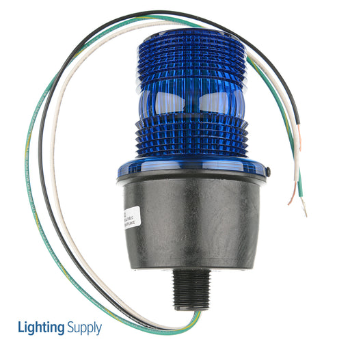 Federal Signal StreamLine LED Light Low Profile UL/cUL 120VAC Male Pipe Mount Blue (LP3ML-120B)