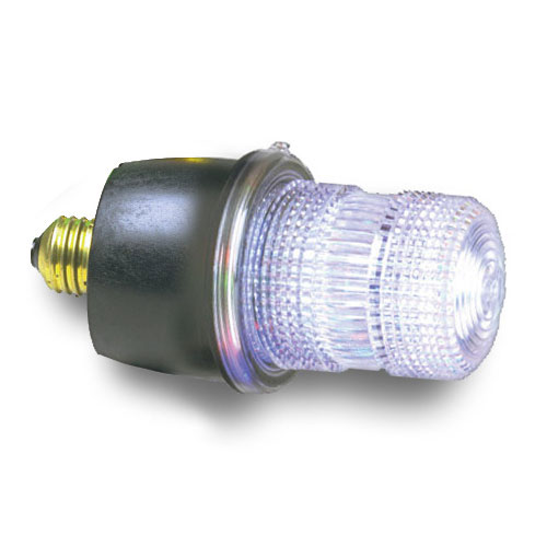 Federal Signal StreamLine Strobe Light Low Profile UL/cUL 120VAC Edison Mount Clear (LP3E-120C)