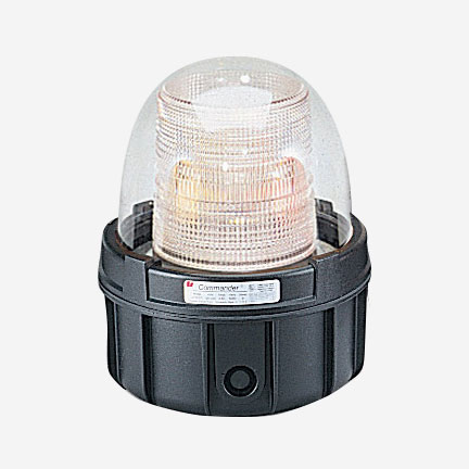 Federal Signal Commander Double Strobe Light Hazardous Location UL/cUL CID2 12-24VDC Clear (371DST-012-024C)