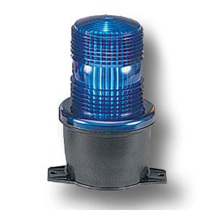 Federal Signal StreamLine Strobe Light Low Profile UL/cUL 240VAC T-Mount Blue (LP3T-240B)