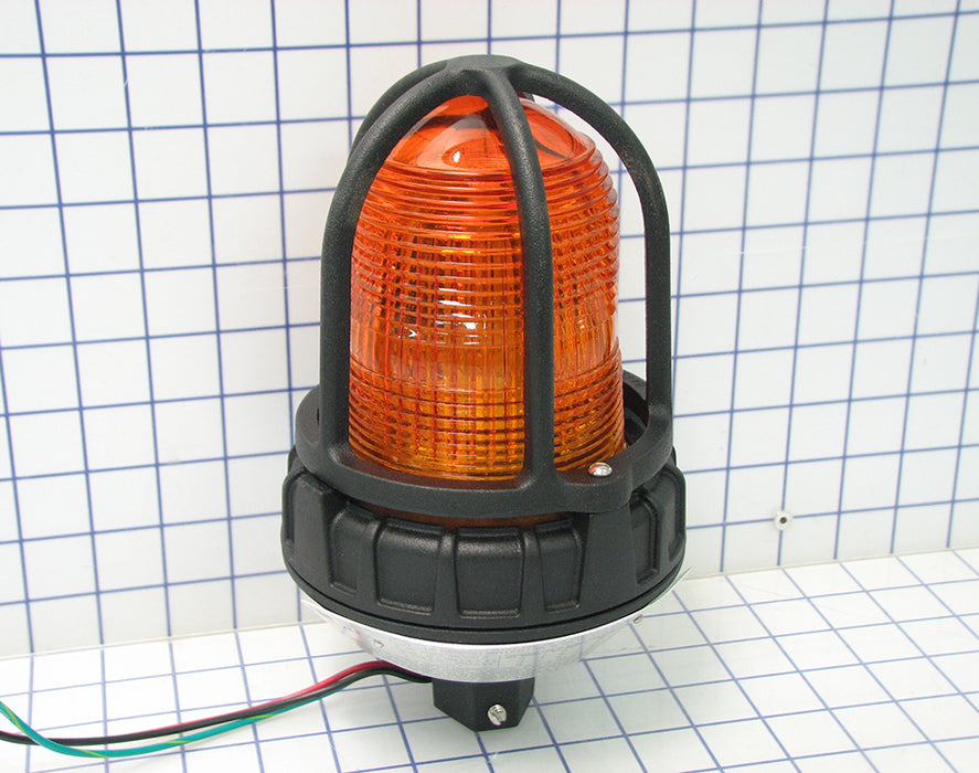 Federal Signal LED Light Hazardous Location UL/cUL CID2 Pipe Mount 24VDC Amber Default Flashing (191XL-024A)