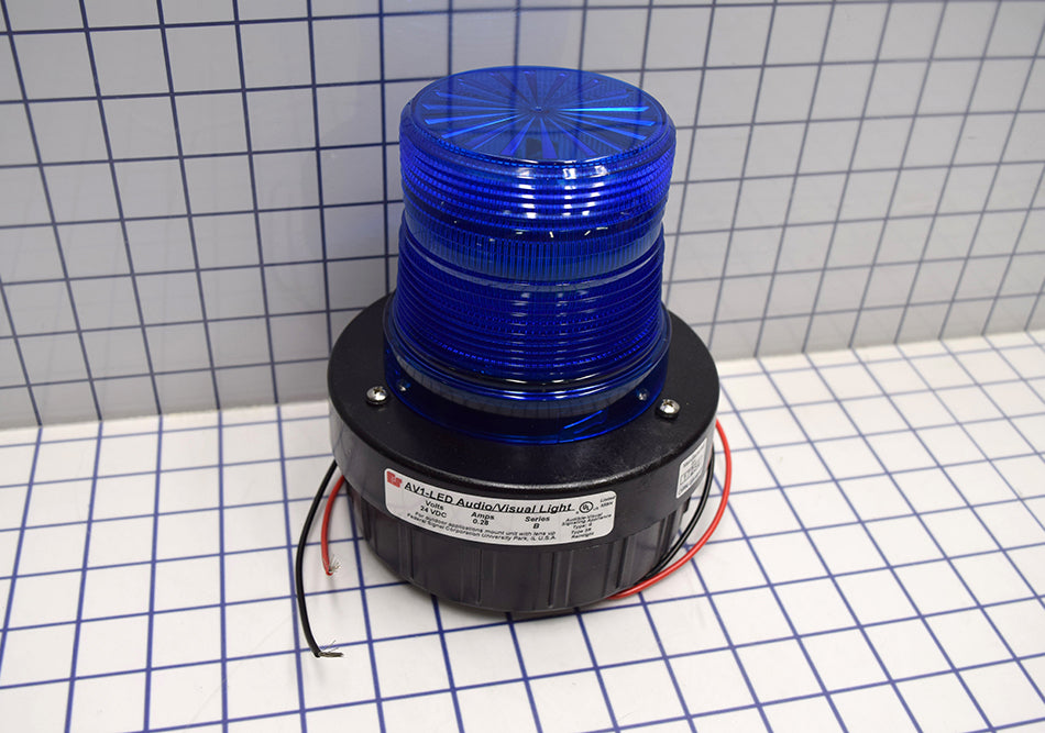 Federal Signal AV1-LED-024B Audible Visual Flashing LED Light Blue ...