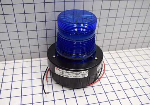 Federal Signal Audible Visual Flashing LED Light UL/cUL 24VDC Blue (AV1-LED-024B)