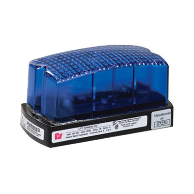 Federal Signal StreamLine Strobe Light Low Profile UL/cUL 24VDC Blue (LP1-024B)