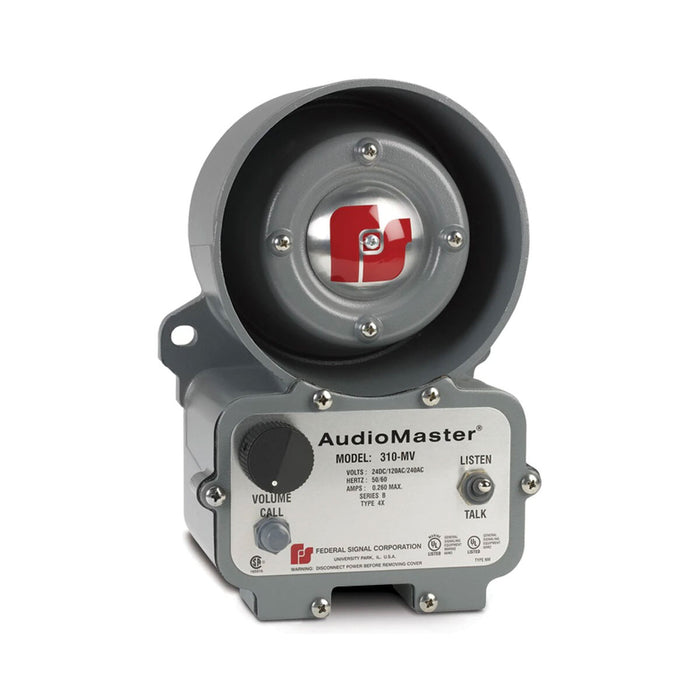Federal Signal AudioMaster Two-Way Intercom Hazardous Location UL And cUL CID2 Multi-voltage 24VDC or 120-240VAC (310X-MV)