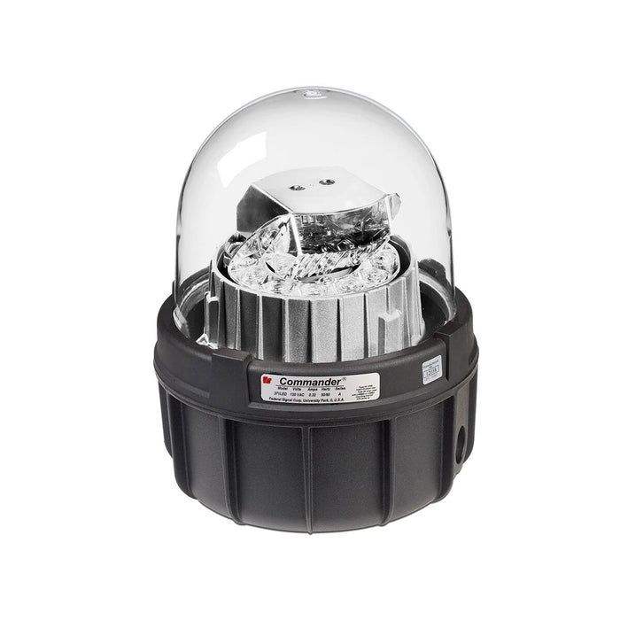 Federal Signal Commander LED Rotating Light Hazardous Location UL And cUL CID2 120VAC Clear (371LEDX-120C)