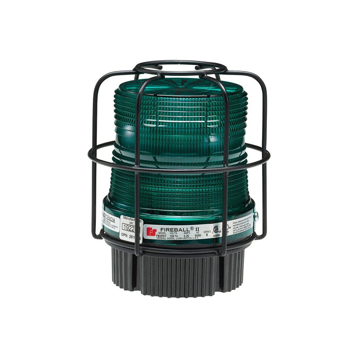 Federal Signal Fireball LED CIZ2 12-24VDC Surface/Pipe Mount Green (FB2LEDX-CN-012-024G)