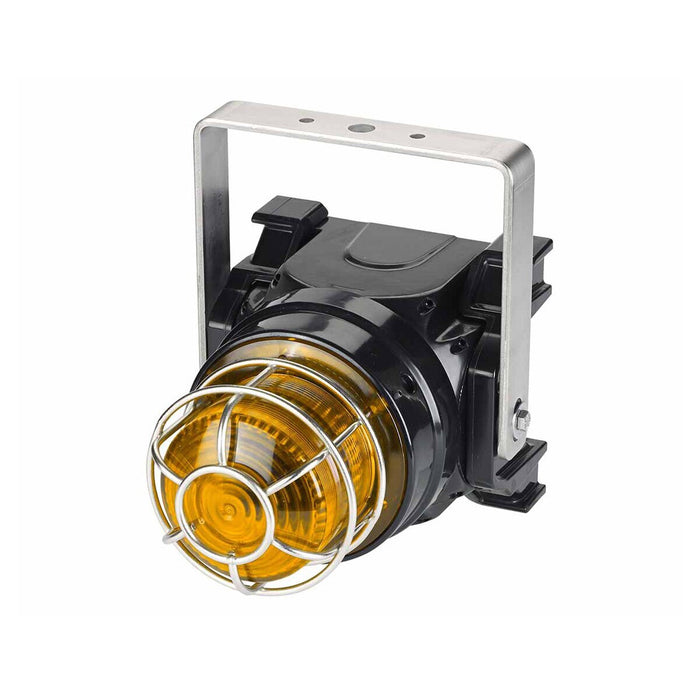 Federal Signal Global Series LED Light Hazardous Location UL/cUL CID2 Zone Listed 120-240VAC EX D U-Bracket Mount High-Profile Lens Amber (G-LED-AC-T-A-H)