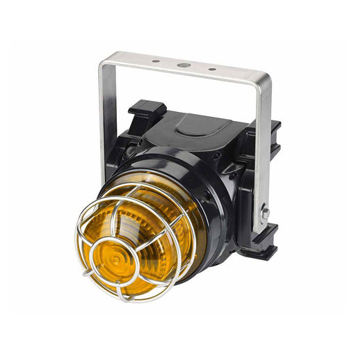 Federal Signal Global Series LED Light Hazardous Location UL/cUL CID2 Zone Listed 120-240VAC EX D U-Bracket Mount High-Profile Lens Amber (G-LED-AC-T-A-H)