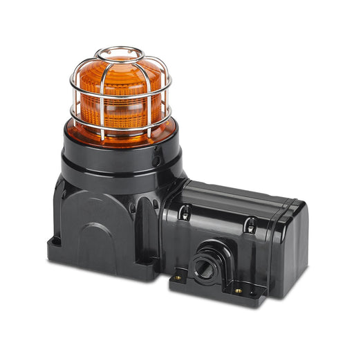 Federal Signal Global Series LED Light Hazardous Location UL/cUL CID2 Zone Listed 120-240VAC EX DE Surface Mount High-Profile Lens Amber (G-LED-AC-E-A-H)