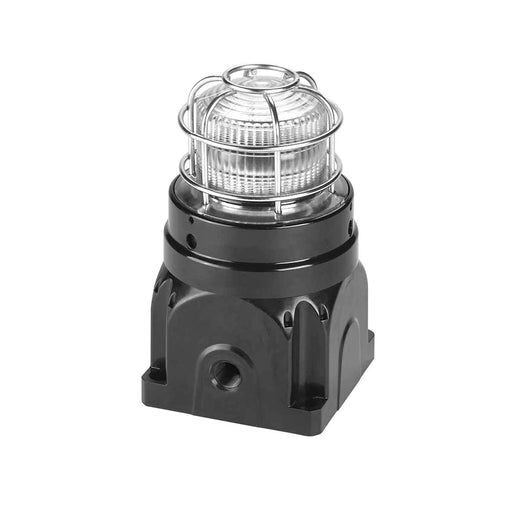 Federal Signal Global Series LED Light Hazardous Location UL/cUL CID2 Zone Listed 24VDC EX D Surface Mount High-Profile Lens Clear (G-LED-DC-D-C-H)