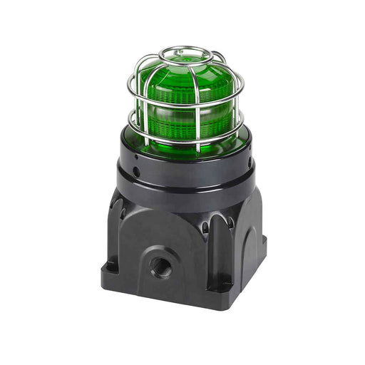 Federal Signal Global Series LED Light Hazardous Location UL/cUL CID2 Zone Listed 24VDC EX D Surface Mount High-Profile Lens Green (G-LED-DC-D-G-H)