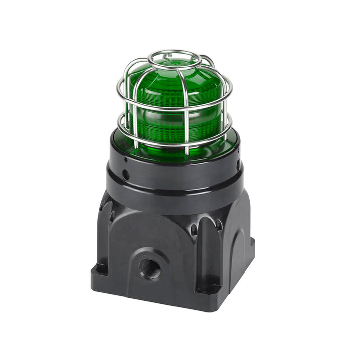 Federal Signal Global Series Strobe Light Hazardous Location UL And cUL CID2 Zone Listed 120VAC EX D Surface Mount 21J Green (G-STR-120-D-G)