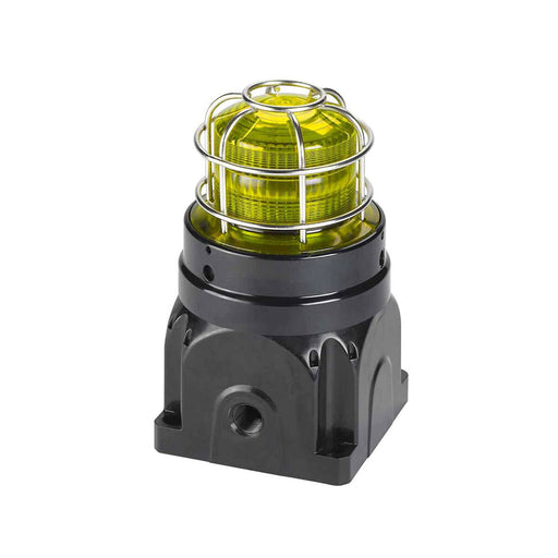 Federal Signal Global Series Strobe Light Hazardous Location UL And cUL CID2 Zone Listed 120VAC EX D Surface Mount 21J Yellow (G-STR-120-D-Y)