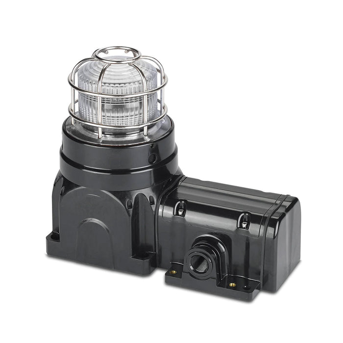 Federal Signal Global Series Strobe Light Hazardous Location UL And cUL CID2 Zone Listed 120VAC EX DE Surface Mount 15J Clear (G-STR-120-E-C-15J)