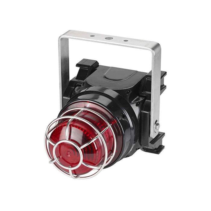 Federal Signal Global Series Strobe Light Hazardous Location UL And cUL CID2 Zone Listed 220-240VAC EX D U-Bracket Mount 15J Red (G-STR-230-T-R-15J)