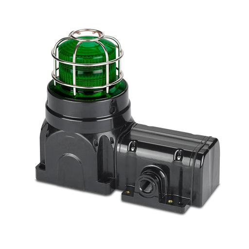 Federal Signal Global Series Strobe Light Hazardous Location UL And cUL CID2 Zone Listed 220-240VAC EX DE Surface Mount 21J Green (G-STR-230-E-G)