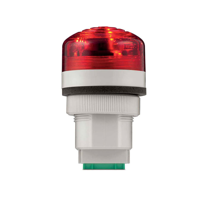 Federal Signal Panel Mount Audible Visual LED Light Multi-Functional UL And cUL 12-24VAC/DC Red (PMC-012-024R)