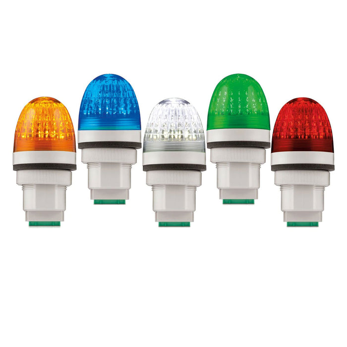 Federal Signal Panel Mount LED Light Multi-Pattern UL And cUL 48-240VAC Red (PMLMP-048-240R)