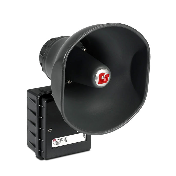 Federal Signal SelecTone 15W Amplified Speaker Hazardous Location UL And cUL CID2 240VAC Black (300GCX-240-B)