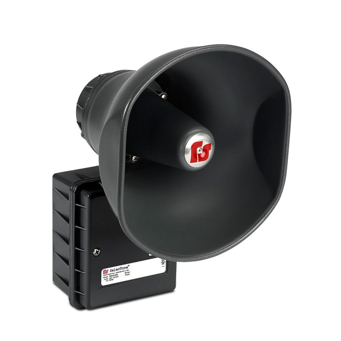 Federal Signal SelecTone 15W Amplified Speaker UL And cUL 240VAC Black (300GC-240-B)