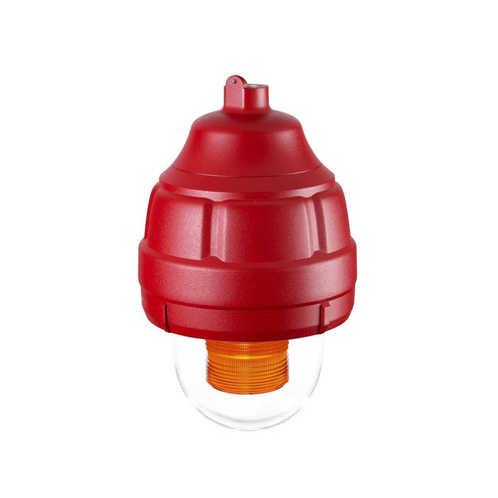 Federal Signal Strobe Light Explosion-Proof Supervised Limited In-Rush UL And cUL CID1 24VDC Red Housing Amber Mount Sold Separately (FSEX-24PMA-MOD)