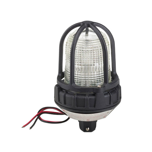 Federal Signal Strobe Light Supervised Hazardous Location UL And cUL CID2 Pipe Mount 12-24VDC Clear (154XST-012-024C)