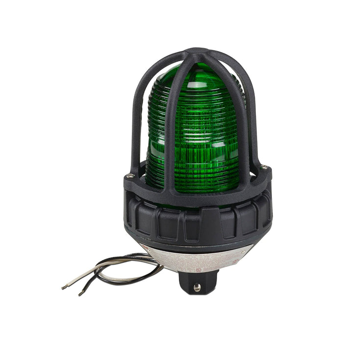 Federal Signal Strobe Light Supervised Hazardous Location UL And cUL CID2 Pipe Mount 12-24VDC Green (154XST-012-024G)