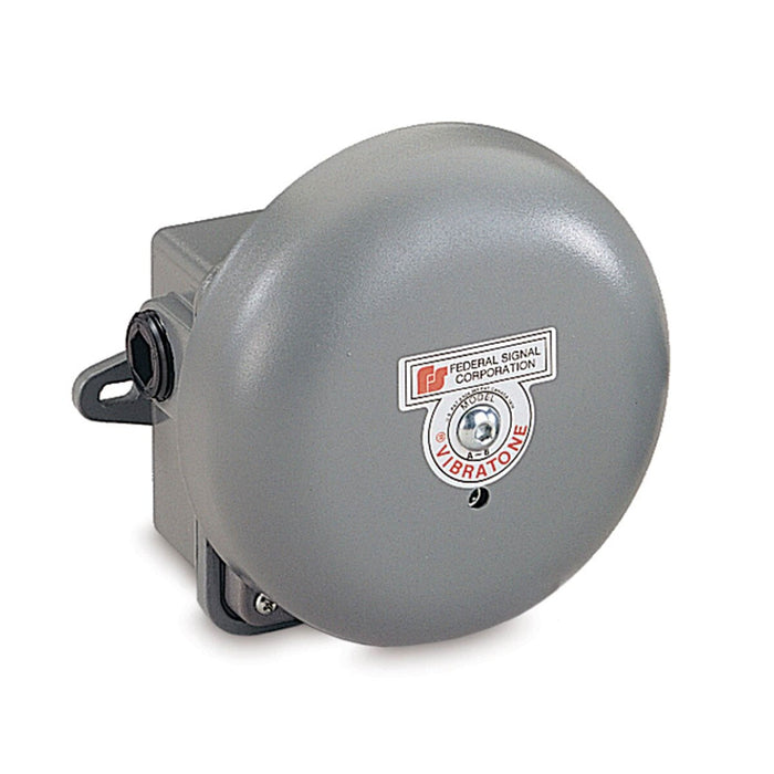 Federal Signal Vibrating Bell Assembly 6 Inch Weatherproof Back Box UL And cUL 120VAC (506WB-120)